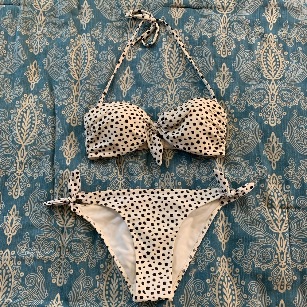 EUC H&M Dalmatian Print Bikini